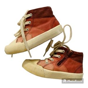 Zara Ombre Pink High Top Sneakers